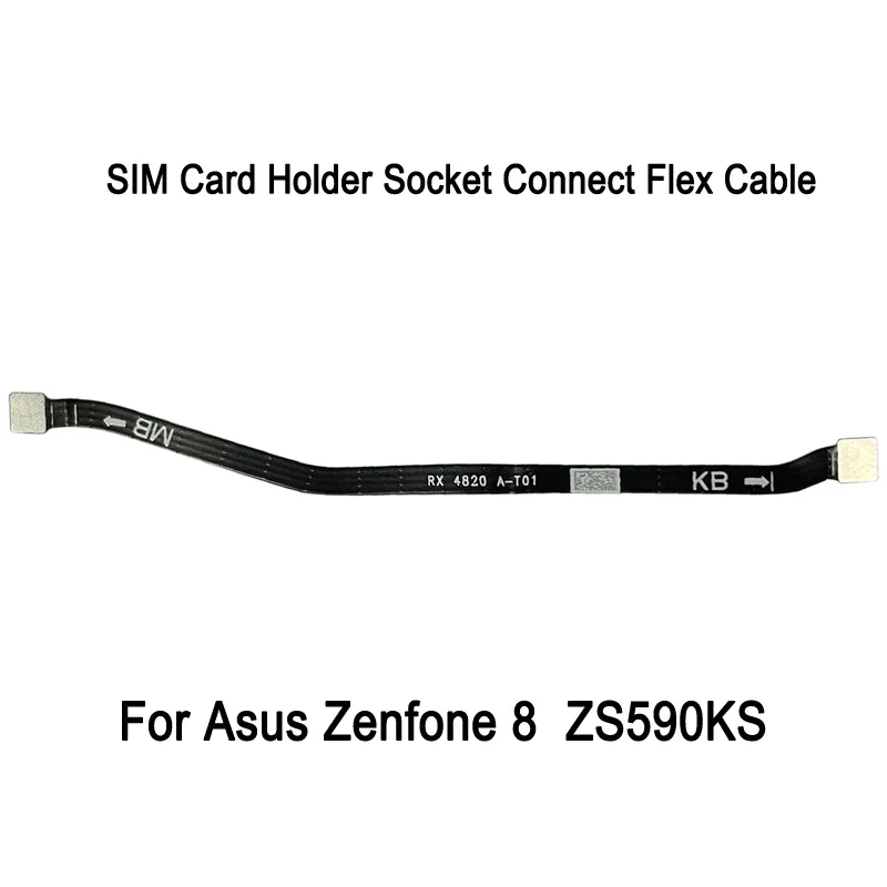 Разъем держателя SIM-карты для подключения гибкого кабеля Asus ZenFone 8 zs590ks ZS590KS-2A007EU