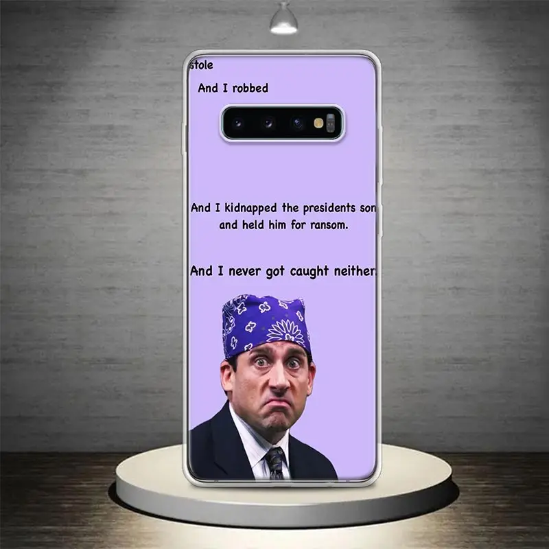 The Office Tv Show What She Said Phone Case Shell For Samsung Galaxy S23 S22 Ultra S21 Plus S20 FE S10 Lite S10E S9 S8 + S7 Edge images - 6
