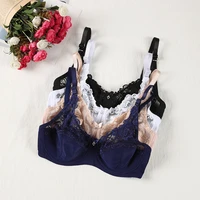 lace lace bras ladies floral top support no padded summer thin sexy lingerie underwire anti sagging plus size c d cup bra bras