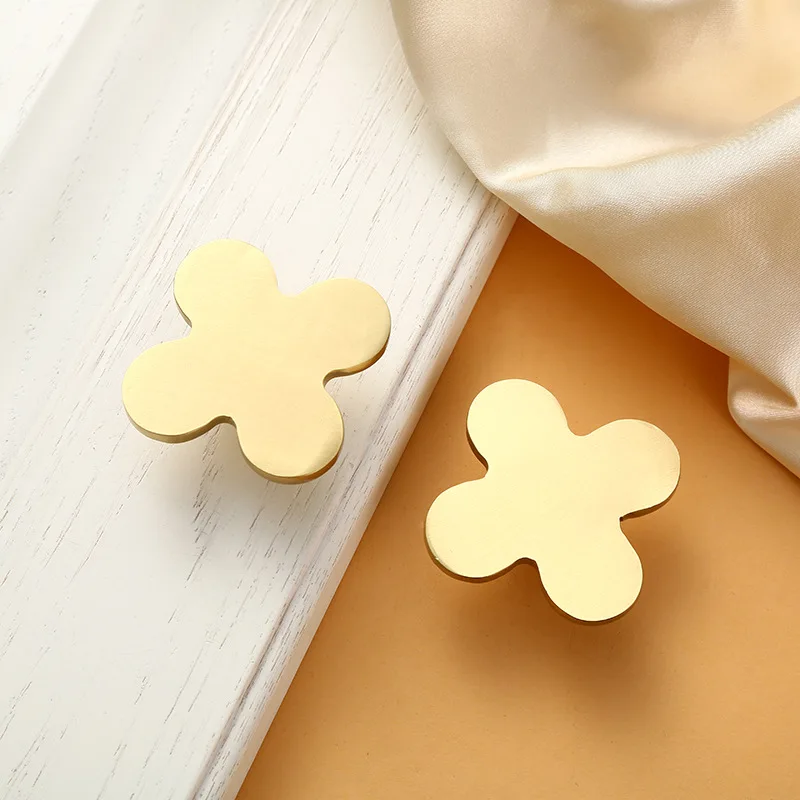 

Brass Furniture Handles Copper Cabinet Pulls Knobs Wardrobe Dresser Drawer Knobs Kitchen Door Handle Cupboard Pulls Hardware