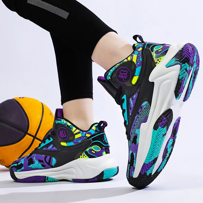 Men's Basketball Shoes Breathable Sports Shoes Outdoor Fitness Training Shoes Women's Basketball Sneakers Men's Running Shoes