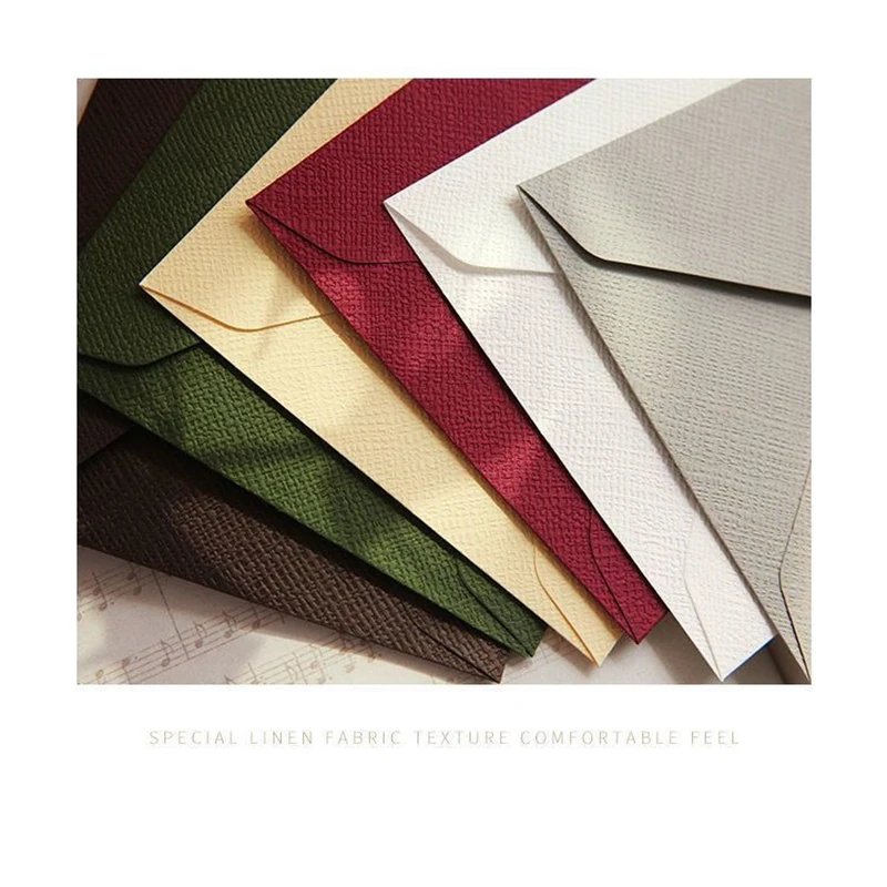 Конверты бумажные в классическом стиле 100 шт. + 8 наклеек