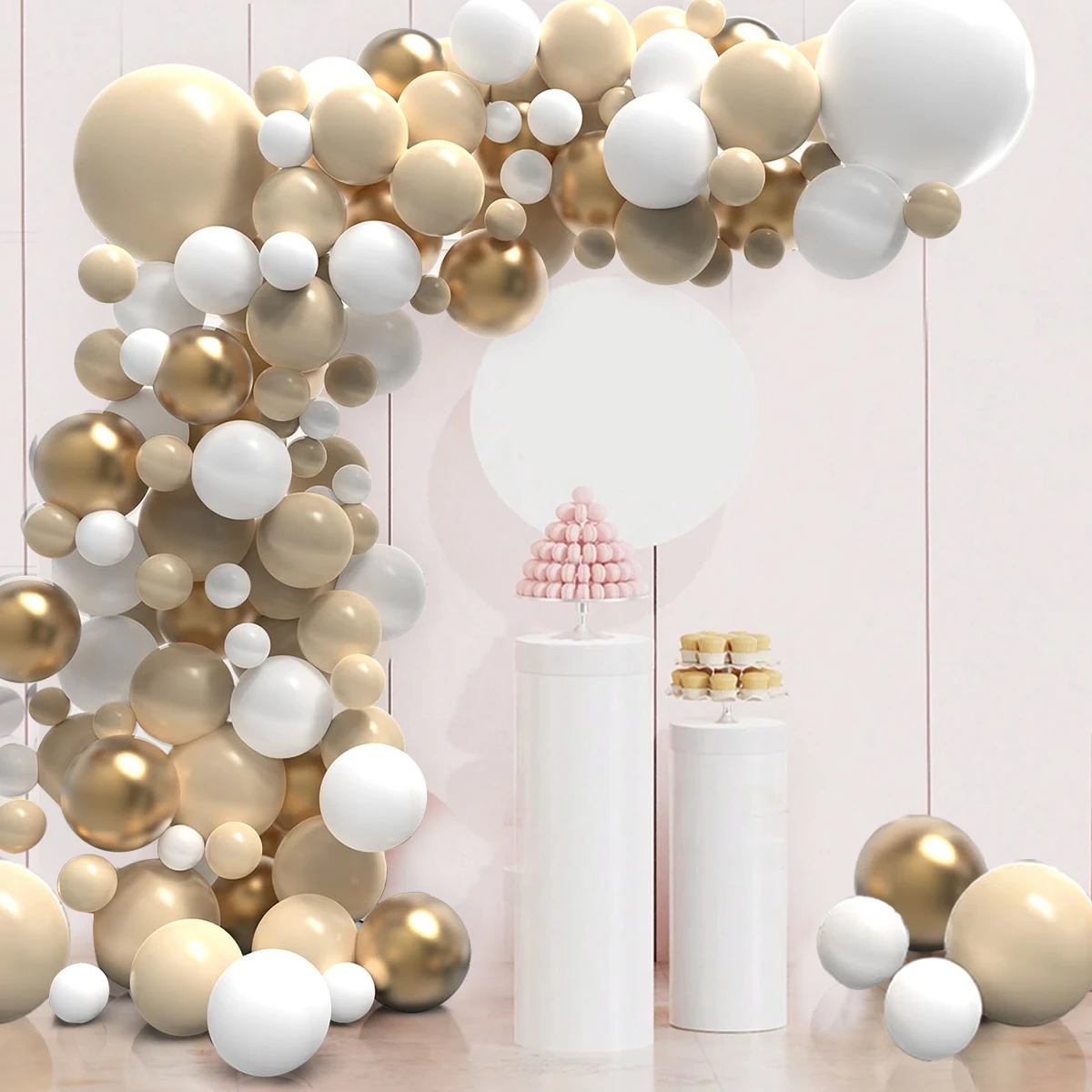 Детские синие и белые фотообои для дня рождения свадебные украшения набор