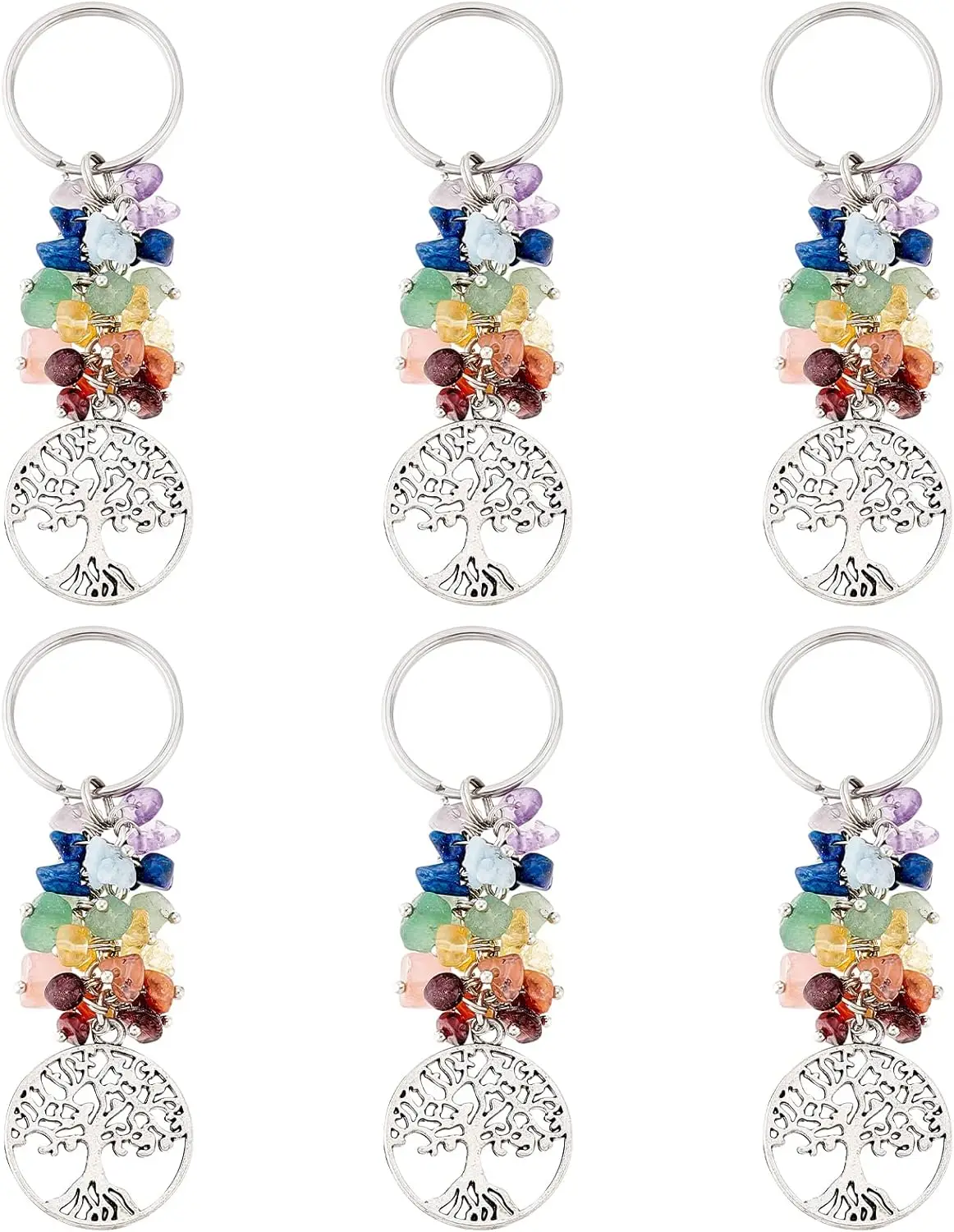 Брелоки «Древо жизни» из камня 6 шт. аркадий н петров аркадий петров древо жизни ч 2 построение реальности мбиотех петров