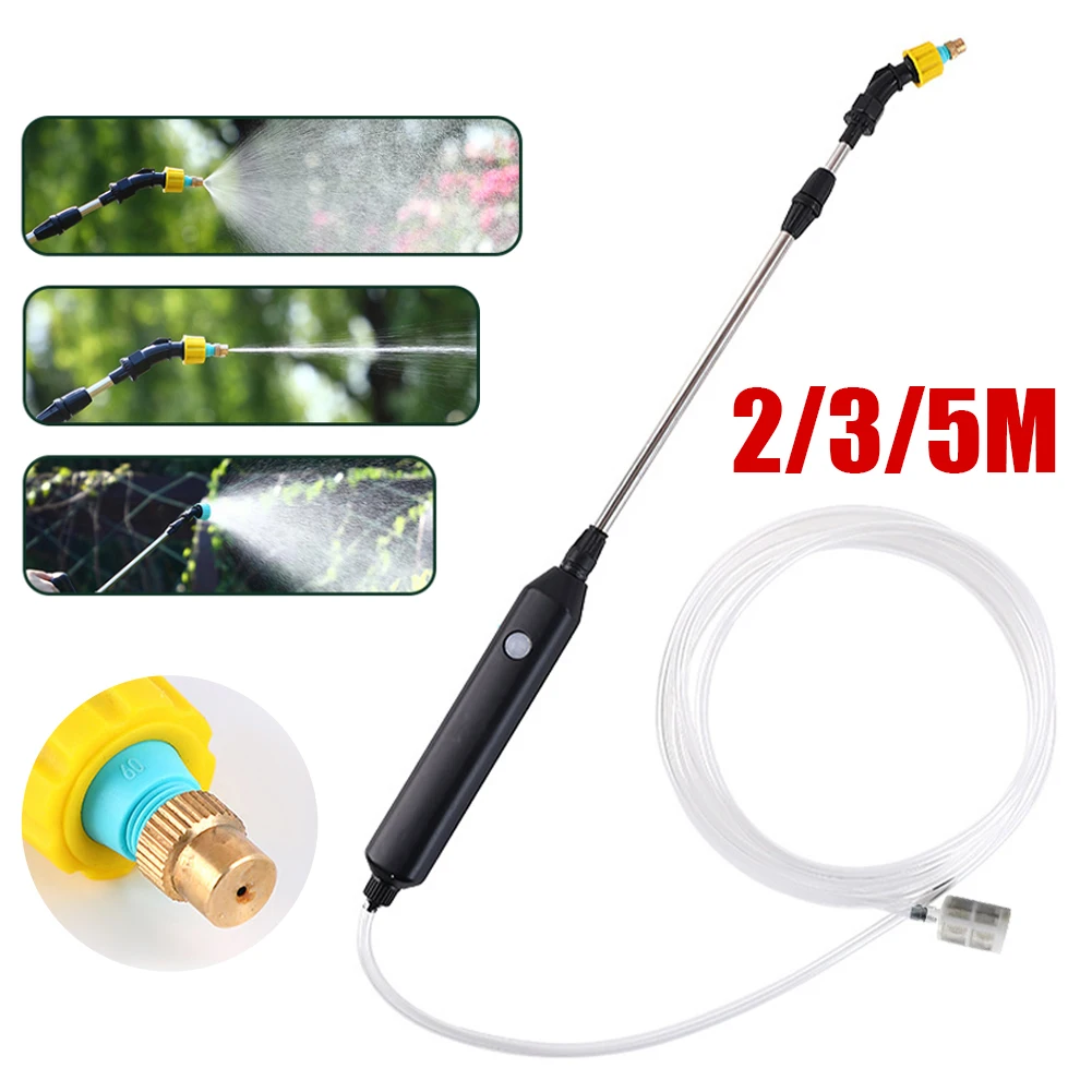 UYANGG New Electric Spray Gun Automatic Electric Watering Irrigation Sprayer Extension Rod Nozzle Sprinkler Garden Accessories