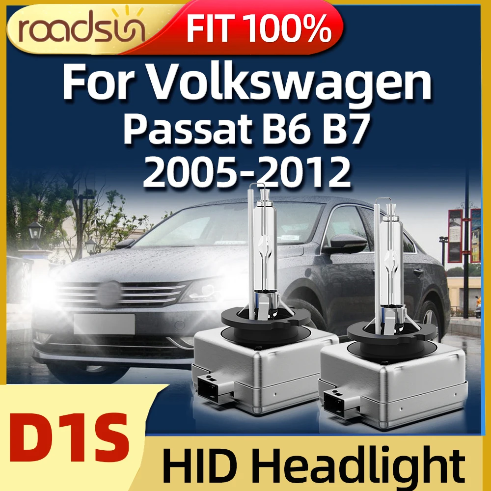 

35W HID Xenon Lamp D1S Car Headlight 6000K Auto Light For Volkswagen Passat B6 B7 2005 2006 2007 2008 2009 2010 2011 2012