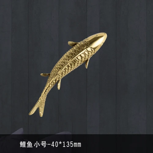 

Металлическое настенное украшение "Коралл рыба из листьев лотоса"