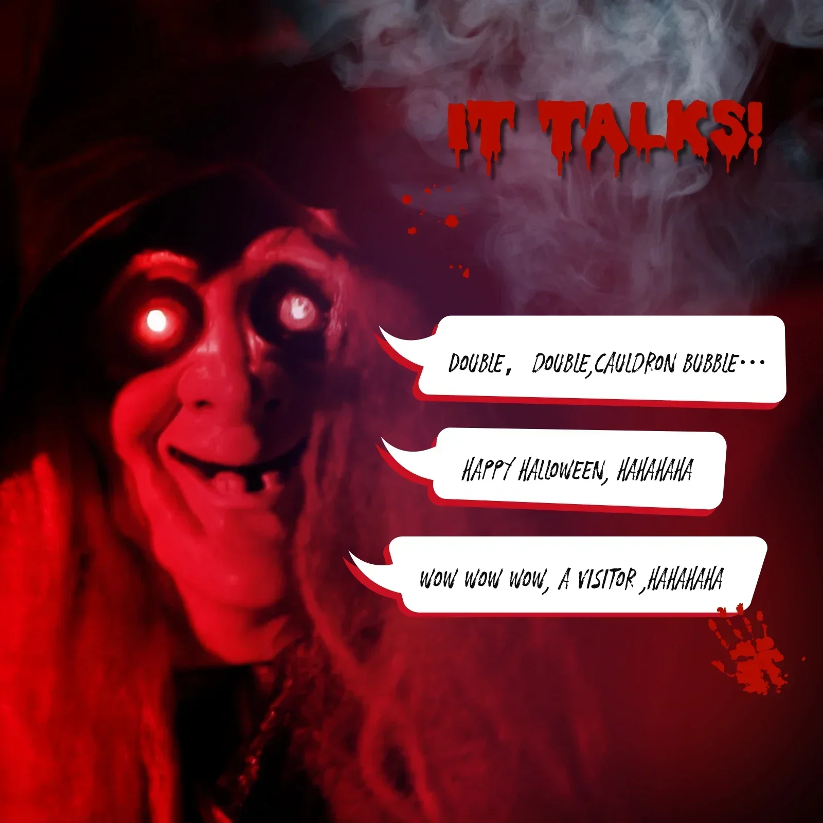 3-футовое подвесное украшение ведьмы на Хэллоуин |