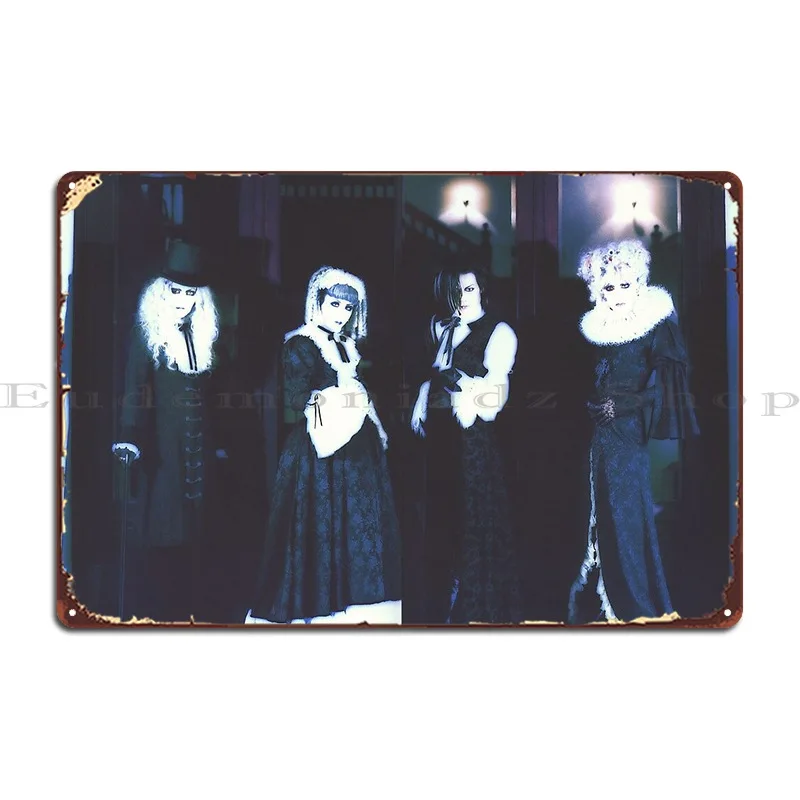 Фото Металлическая вывеска Malice Mizer Klaha Era Bara No Seidou, настенная пещера, клубная настенная роспись, печать бара, жестяная вывеска, плакат №1