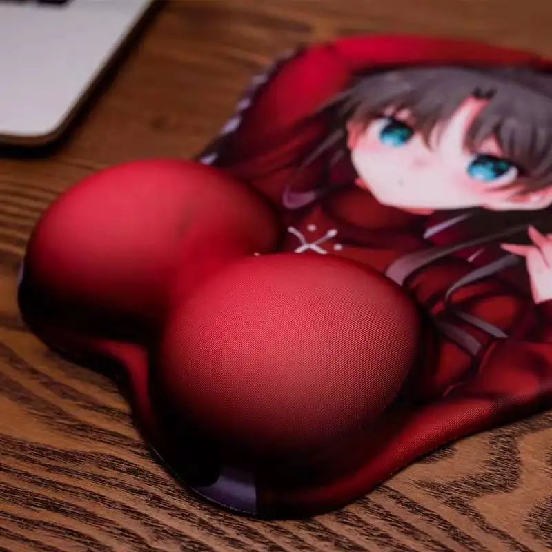 Fate Saber Rin Mash Gamer аниме сексуальный коврик для мыши милый манга с запястьем 3D Oppai