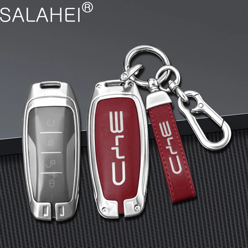 

Car Smart Remote Key Fob Case Cover Protector Shell Bag For BYD Han Ev Tang Dm/Qin PLUS/Song Pro/MAX/Yuan Keychain Accessories