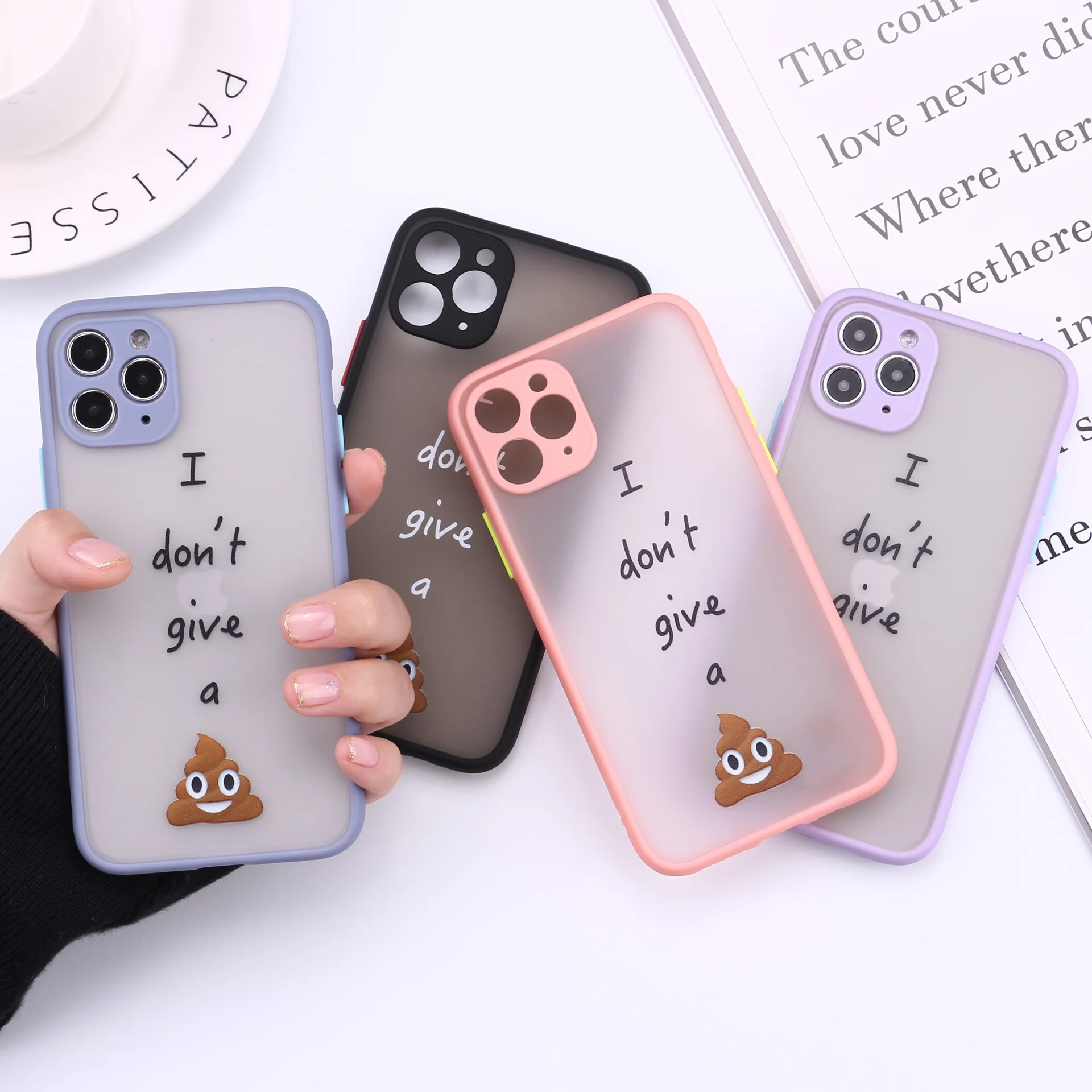 

PUNQZY Funny Images Hard PC Protect Lens Phone Case For iPhone 13 PRO MAX 12 11 XR 7 6 X 8 All-Inclusive Drop Protection Cover