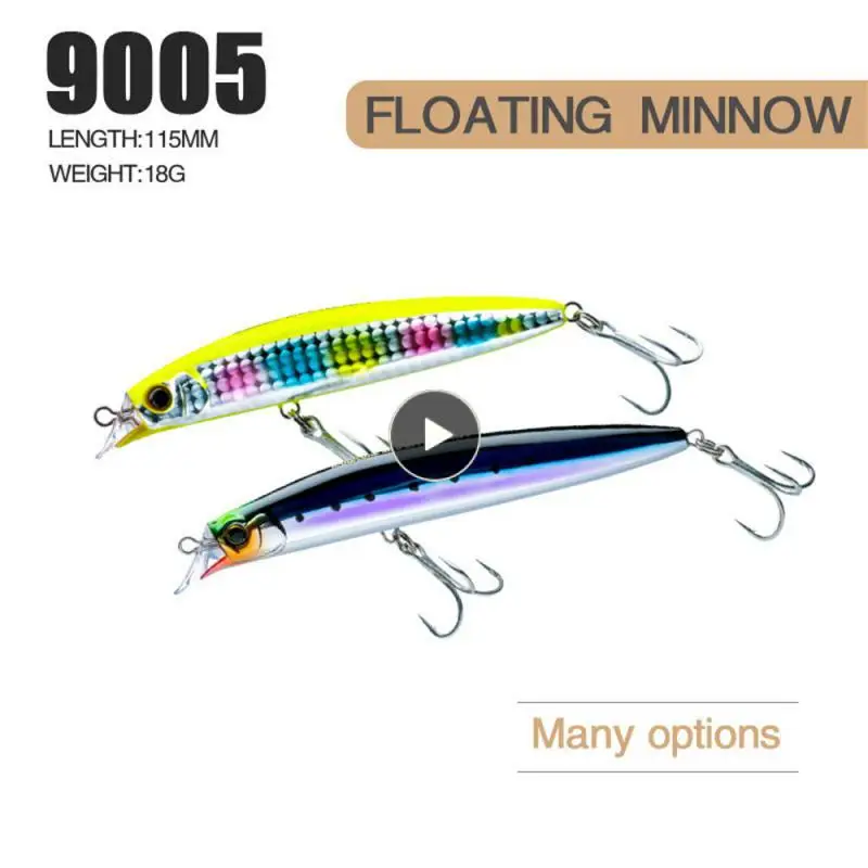 

Fade Resistant Hard Bait Polychrome Portable Biomimetic Decoy Fishing Supplies Durable Fish Bait High-quality Luya Bait Light