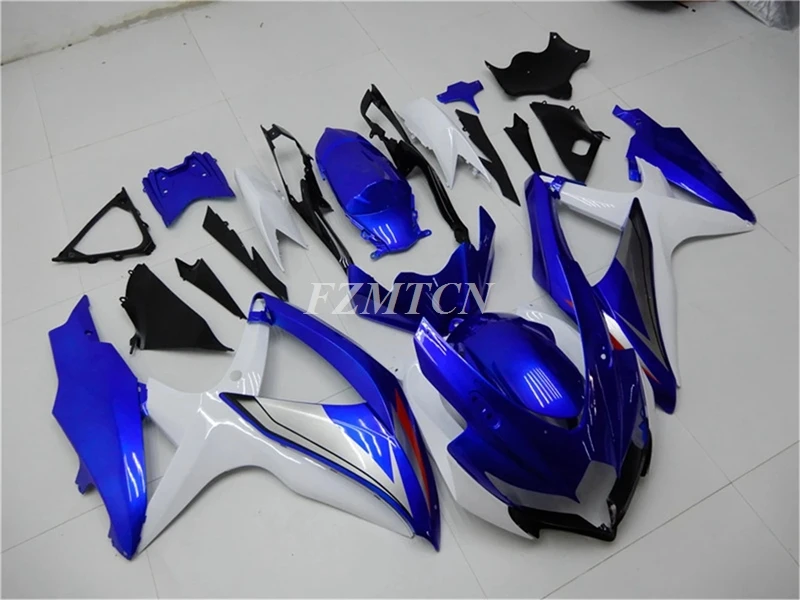 

New ABS Whole Fairings Kit Fit For SUZUKI GSXR600 GSXR750 08 09 10 R600 R750 K8 GSXR 600 750 2008 2009 2010 Custom Blue White