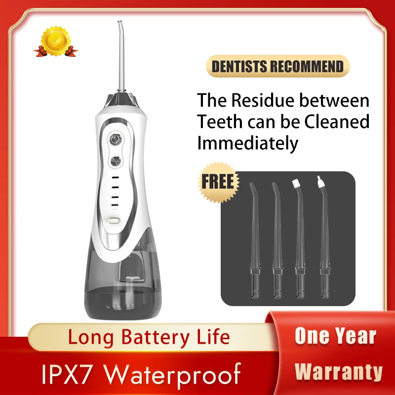 Irrigador bucal impermeable IPX7, 3 modos, irrigador Dental por chorro de agua, blanqueador Dental, cepillo de dientes eléctrico, regalo