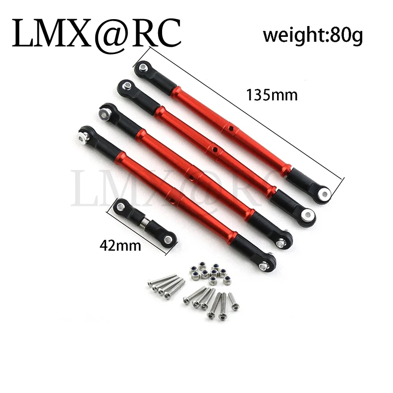 5 шт. металлические передние и задние звенья тяга тяги модель 1/8 картон внешние