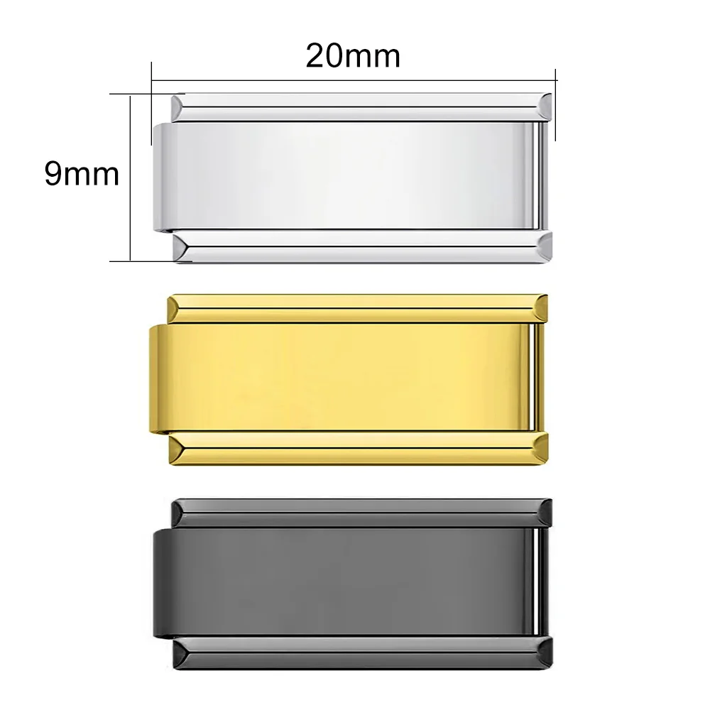 Женский и мужской браслет GEMOSA из нержавеющей стали серебристого цвета шириной 20*9