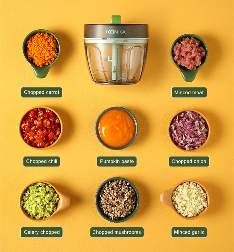 Ручной кухонный измельчитель с 3 лезвиями и блендером овощерезка слайсер