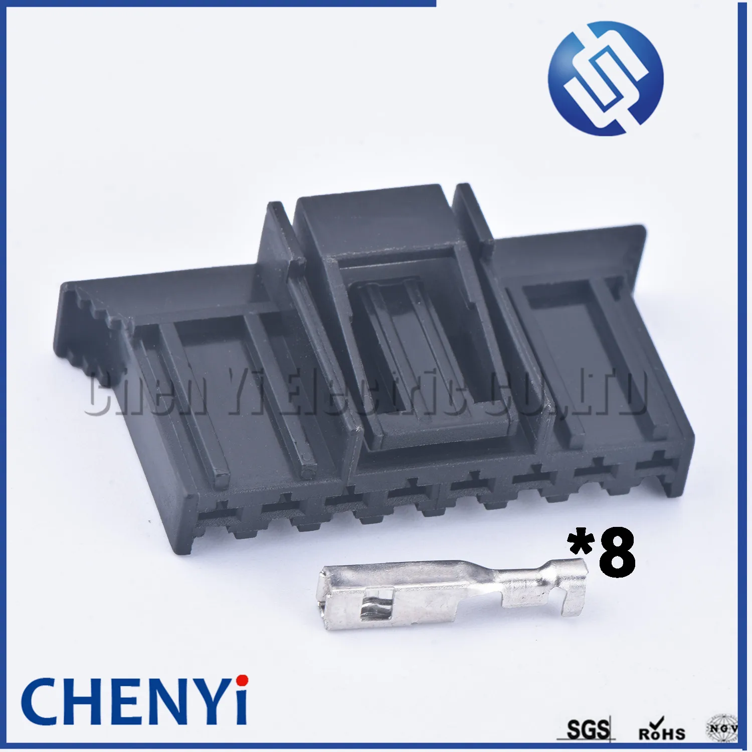 1 комплект, 8-контактный Черный Автомобильный разъем FCI серии 2,8 мм, автомобильные Соединители 211PC083S0017 с клеммами