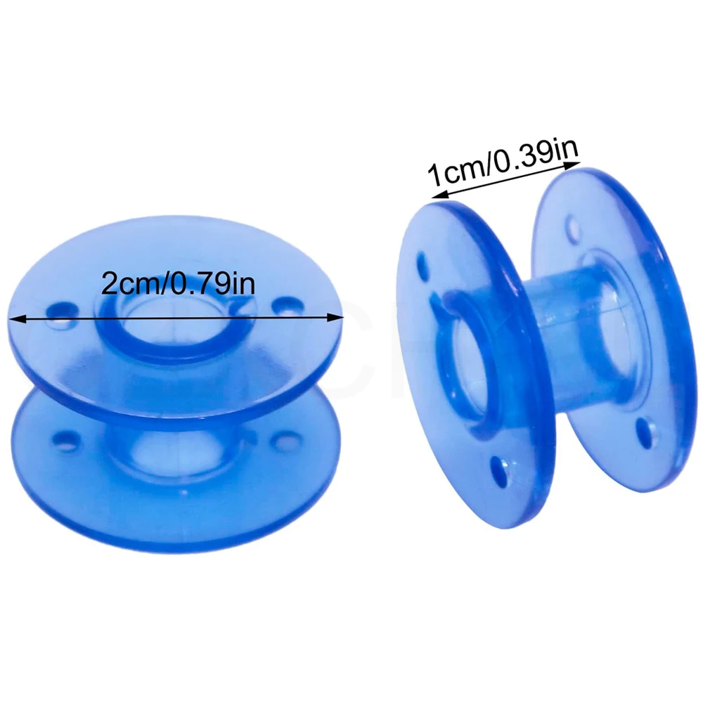 10 шт. пластиковые шпули класс 15 (размер а) 2518P для швейных машин Brother Babylock синего