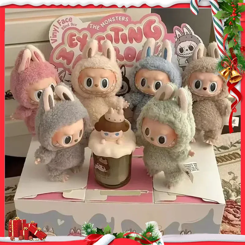 Высокое качество милые игрушки Labubu The Monsters Cardiac Macarone Kawai фигурка модель сумка