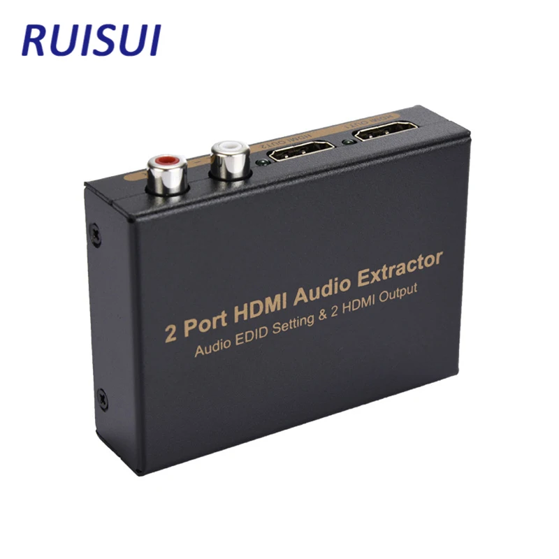 

2x1 HDMI-compatible Audio Switch Splitter 1 Input 2 Output 24bit Video Converter Support Dolby For Computer DVD PS3 HD Player