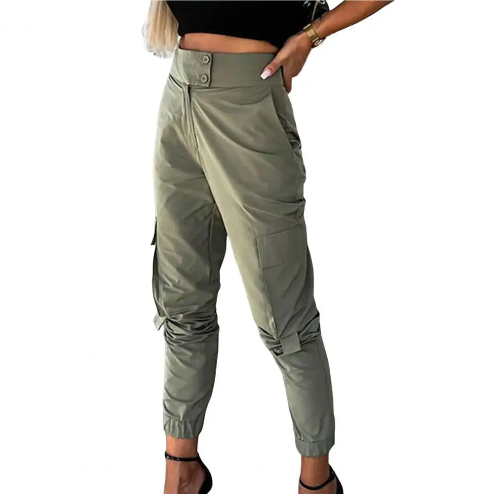 

Charming Lady Leg Opening Tied Overalls Pants Lady Overalls Wear-resistant Dressing Up