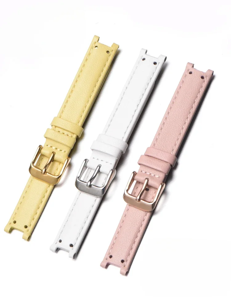 Фото Ремешок мягкий удобный из натуральной воловьей кожи для часов серии Anne Klein, водонепроницаемый ремешок с вогнутым интерфейсом 12x6 14x8 мм №4