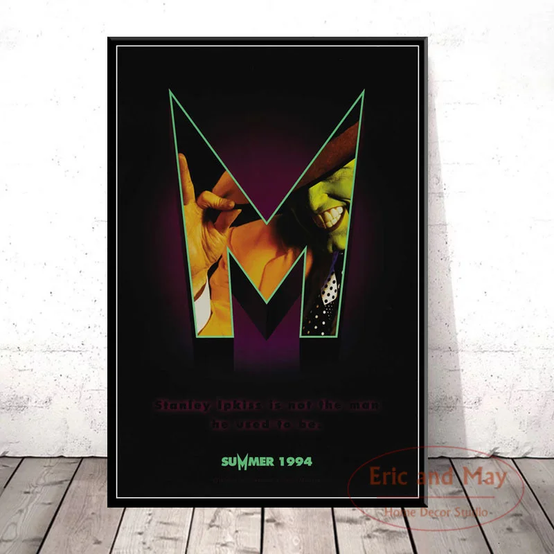 

Маска из классического фильма Джим Карри художественная живопись винтажный Холст плакат настенный домашний декор