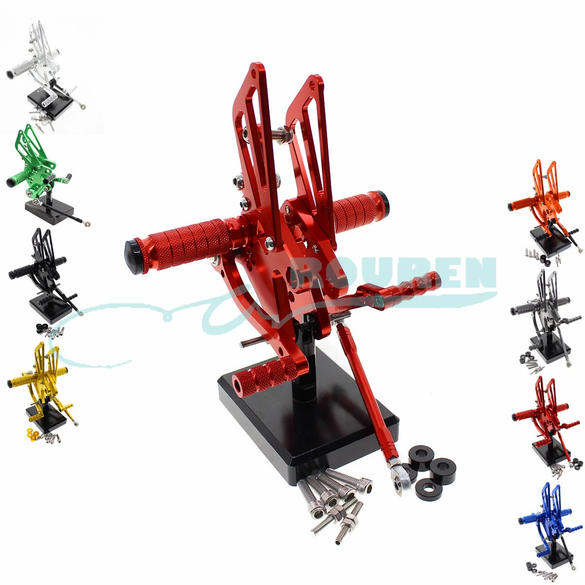 

Задняя подставка для ног с ЧПУ, мотоциклетная подставка для ног, педаль для Kawasaki NINJA250 EXC250 2008-2012, кронштейн рычага переключения