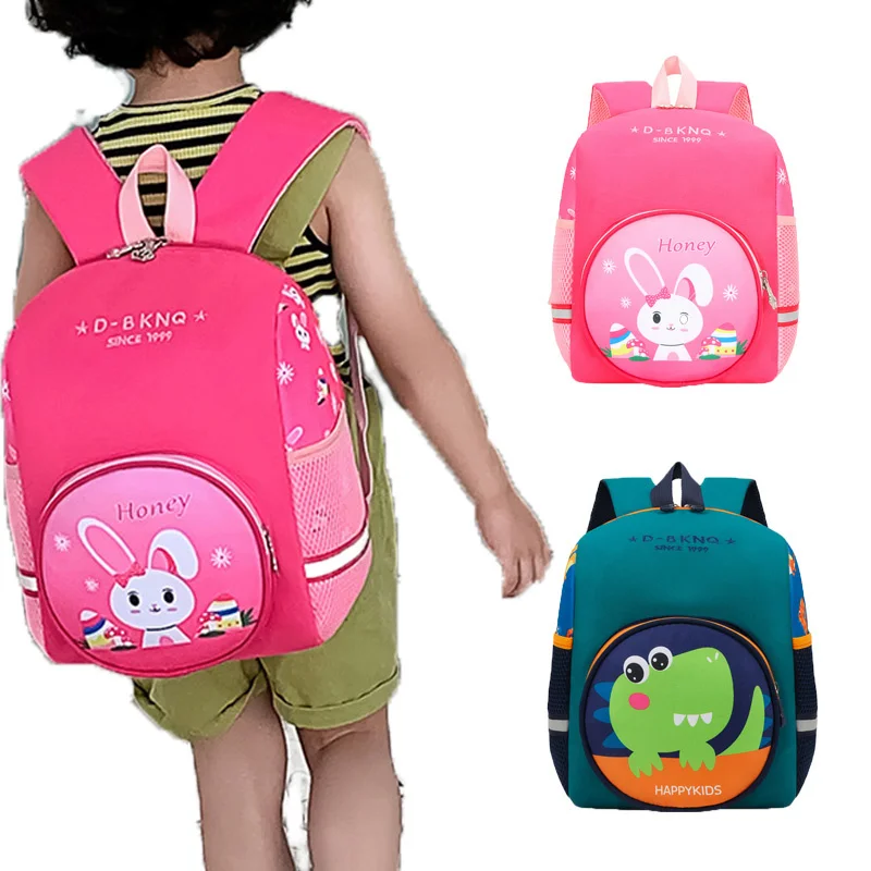 

Kindergarten Backpack Boy Cartoon Dinosaur Lightweight Backpacks with Spine Protection for Baby Waterproof Travel Bag