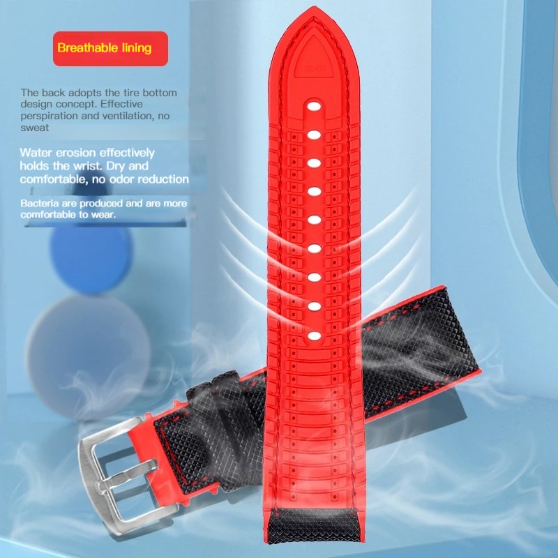 For Casio PROTREK Series PRG-600YB PRG-650 PRW-6600 Nylon Rubber Bottom Watchband Canvas Silicone Watch Band Sports Strap 24mm