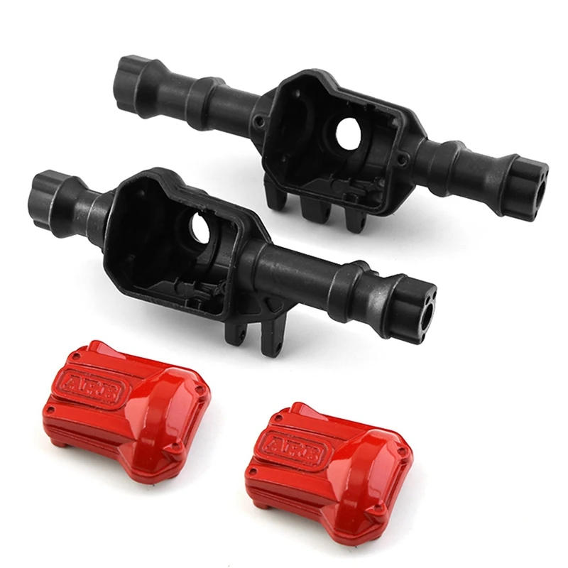 

2X Metal Front & Rear Axle Shell Axle Housing 300G For Traxxas TRX-4 TRX4 1/10 RC Crawler Car Upgrade Parts,Black