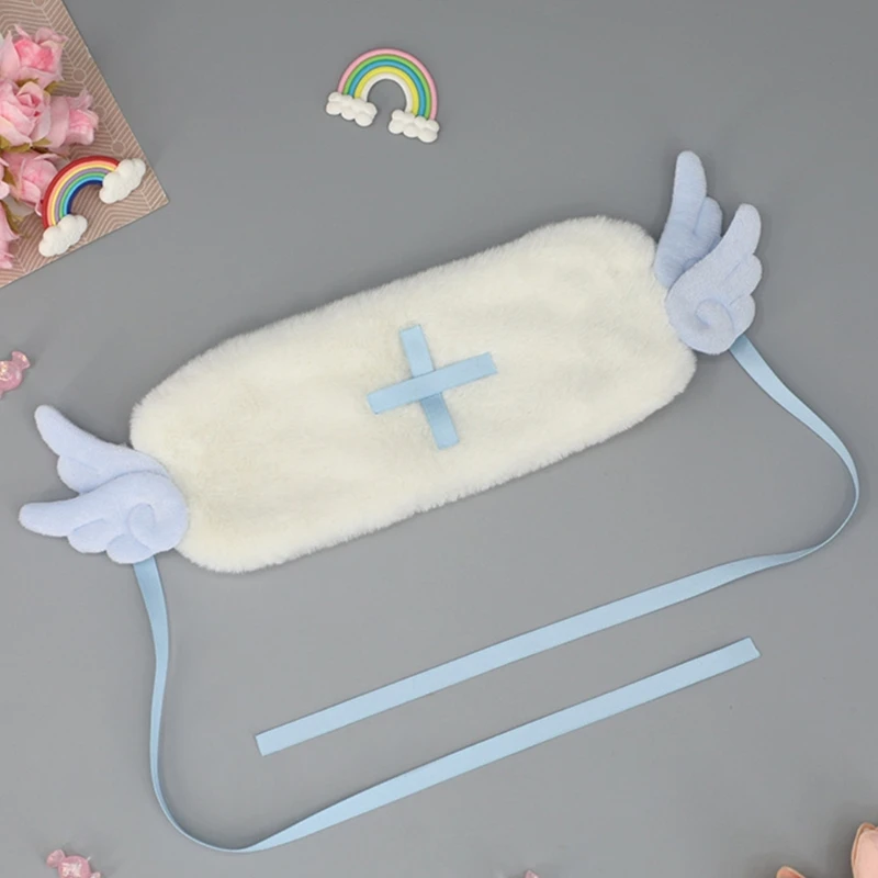 Плюшевая повязка на голову с крыльями ангела