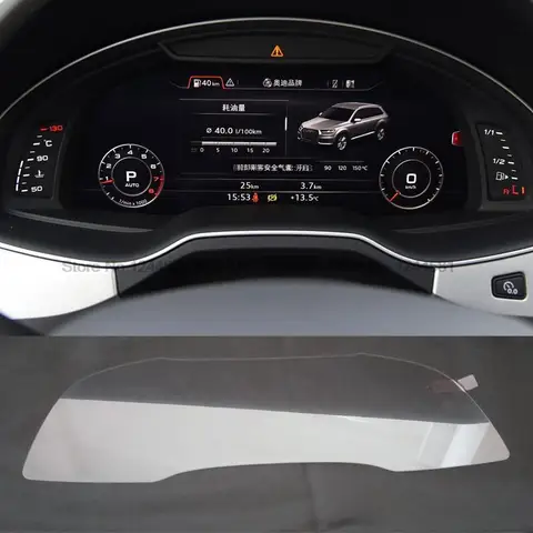 Протектор экрана из закаленного стекла для Audi Q7 SQ7 4M 2016-2021, мембрана для автомобильной внутренней приборной панели, ЖК-экран