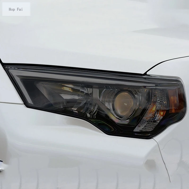 

2 шт. Защитная пленка для автомобильных фар, Декоративная Прозрачная черная наклейка из ТПУ для Toyota 4runner 2014-2020, аксессуары