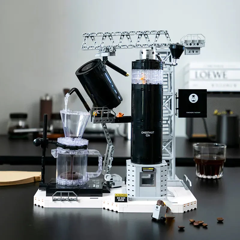 Модель Здания Timemore Coffee Factory Набор Строительных Блоков 1000 Шт. Креативный Эксперт MOC