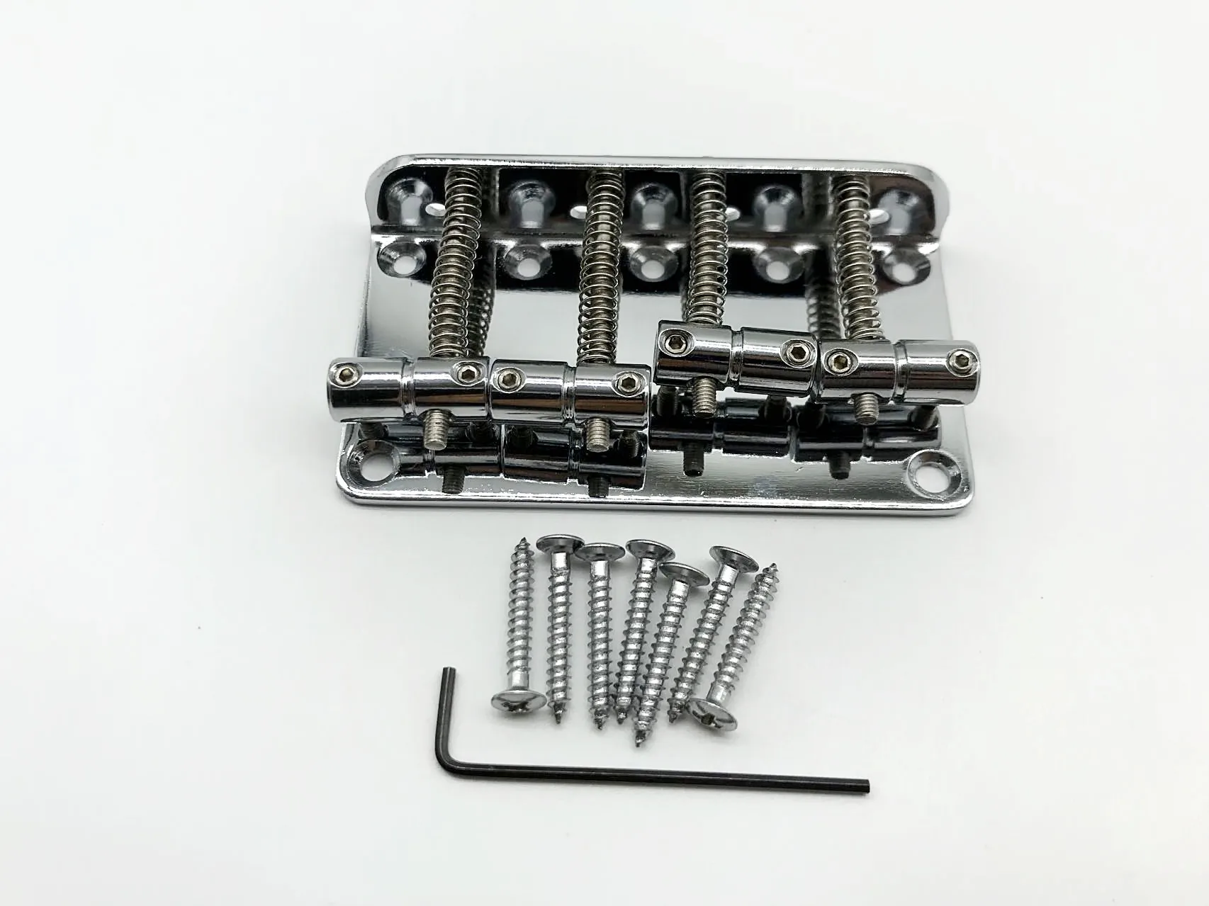 

Professional Discount Bass Bridge / Tailpiece for 4 Strings Electric Bass Guitar Chrome Color Musical Accessories #L049
