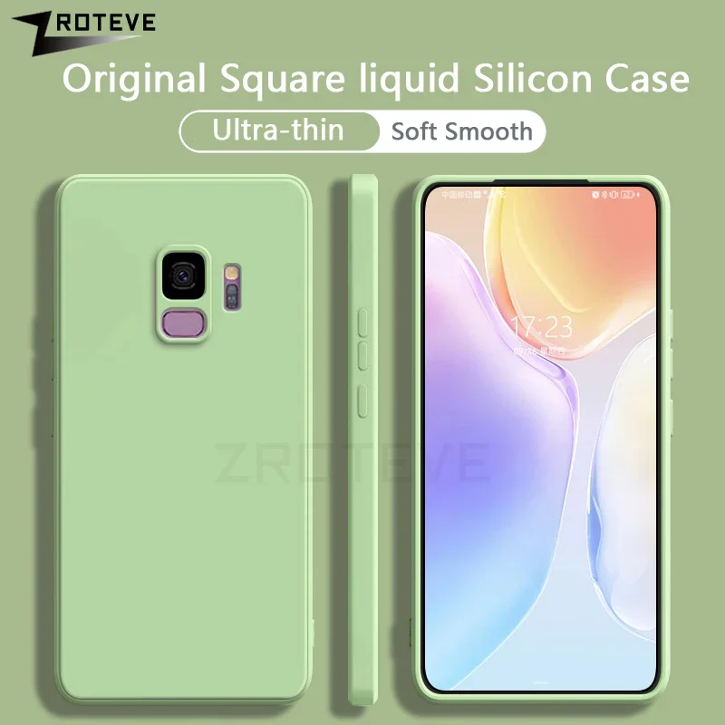 Чехол ZROTEVE для Samsung S9 шелковистый мягкий жидкий силиконовый чехол из ТПУ Galaxy Plus S8