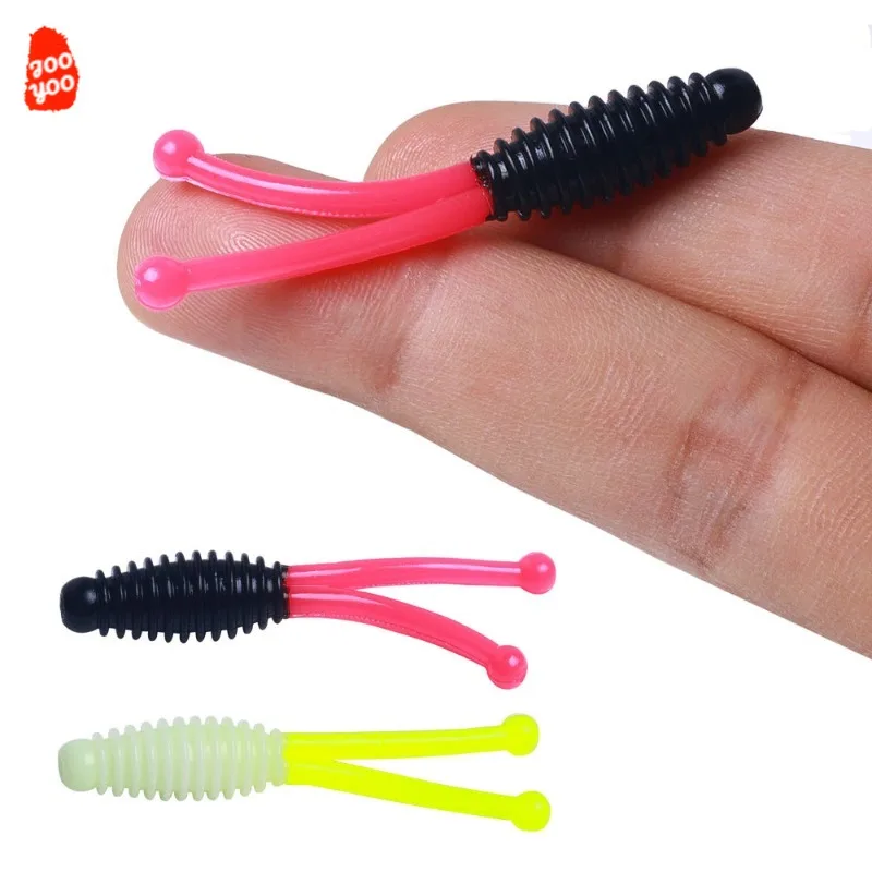 20 шт. мягкая рыболовная приманка с резьбой