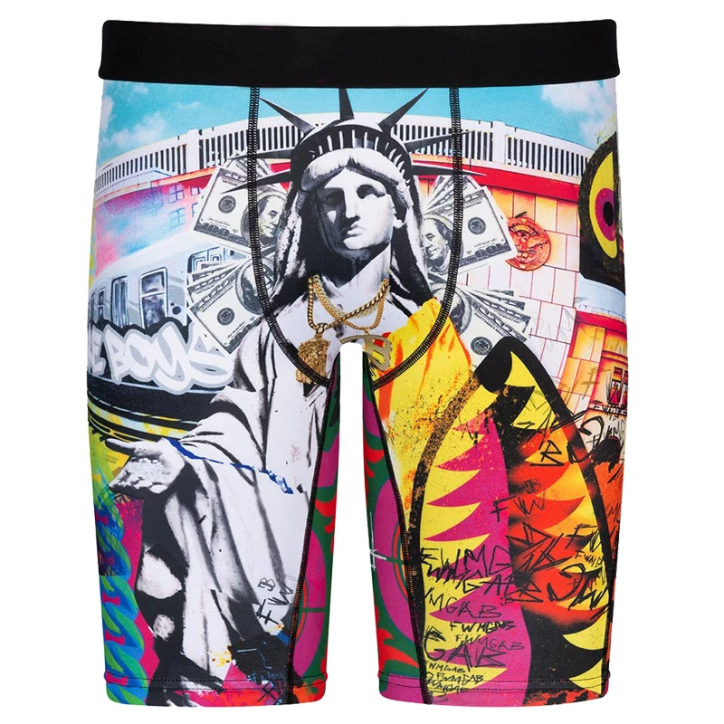 1 City Series zhcth Boxer Briefs New York Breathable Male Spandex Underwear
