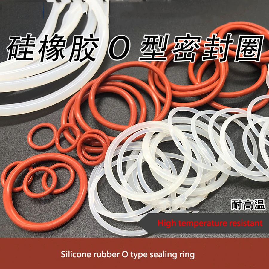 

10pcs Silica Gel O-Ring Wire Diameter 2.5mm Outer Diameter 55/56/57/58/59/60/61/62/63/64/65/66MM Sealing Gasket Washer Oil Seal