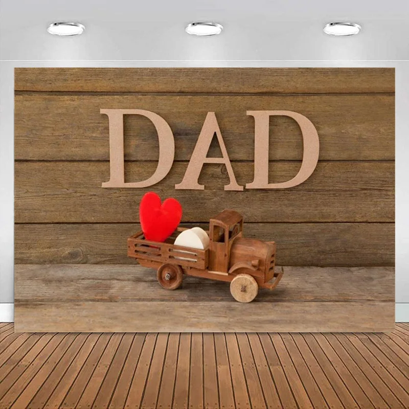 

Фон для фотосъемки с изображением счастливого отца деревянного пола и игрушек ностальгия реквизит для фотостудии баннер для влюбленных пап украшение