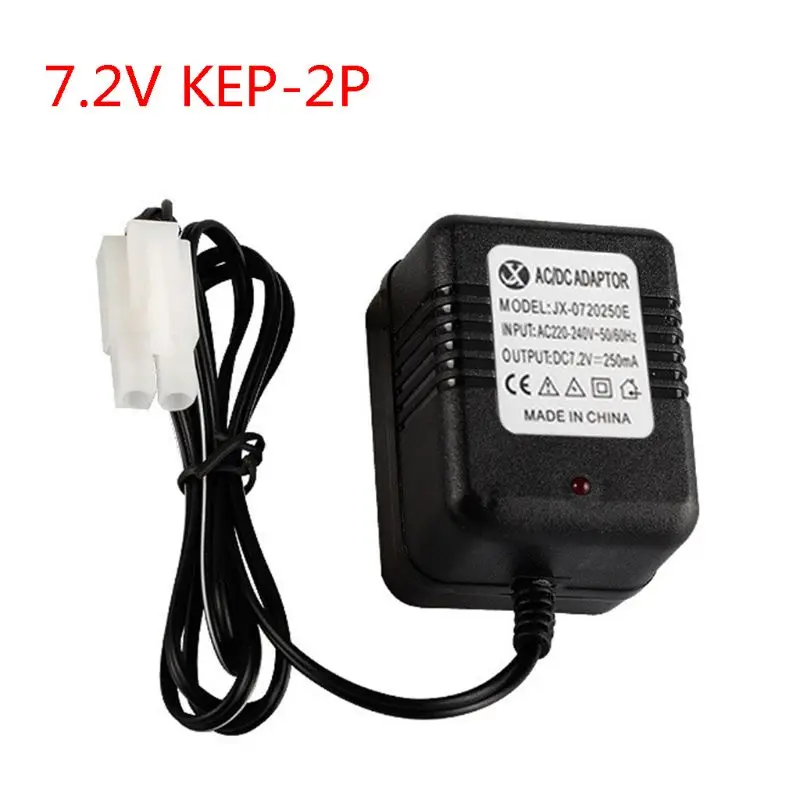 

Durable Charger For 7.2V Ni-Cd Ni-MH SC Battery Input AC 110V-240V Output 7.2V 250mA With Tamiya KET-2P Plug For RC Toy