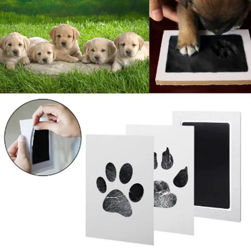 

1PC Pet Dog Cat Baby Handprint Footprint Contactless Stamp Pad 100% Non-toxic and Mess-free Ink Pads Kits for DIY Photo Prints