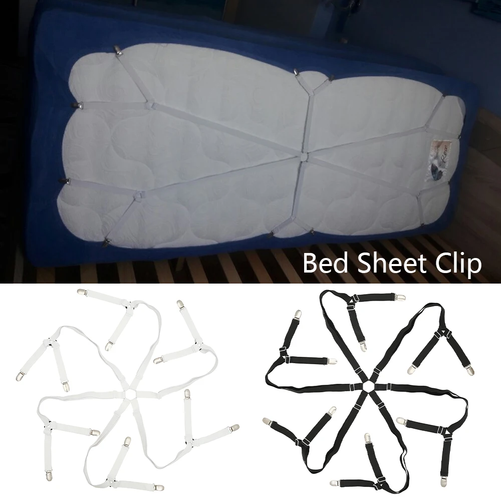 

Регулируемые эластичные подтяжки для постельного белья, 12 зажимов