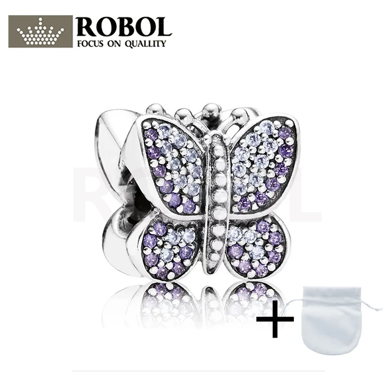 

2021 New Popular 100% 925 Sterling Silver 791257ACZ Sparkling Butterfly Beads Is Beautiful and Generous Jewelry for Women