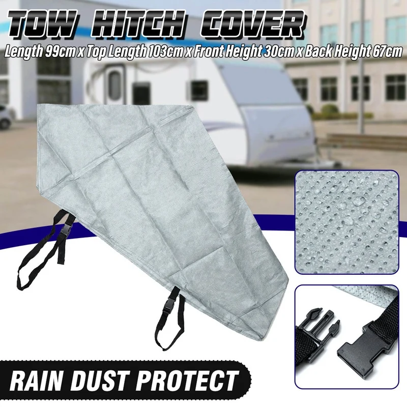 

Universal Waterproof Caravan Towing Hitch Cover Connector Protective Cover Rain Snow Dust Protector For RV Towing