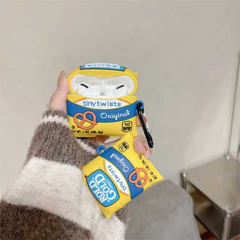 

3D Cookies Original Creative Earphone Case for AirPods 1 2 3 Pro Cover Headphone Earbuds Charging Cover for AirPods Pro 3 Case
