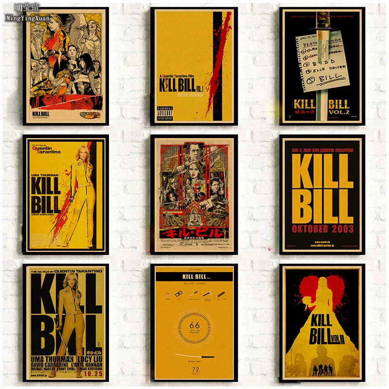 

Movie Kill Bill Vol.1 Kraft Paper Poster Home Wall Room Decoration Painting gift